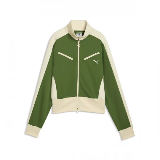 Foto van product PUMA Sweatvest 'T7' crème / olijfgroen