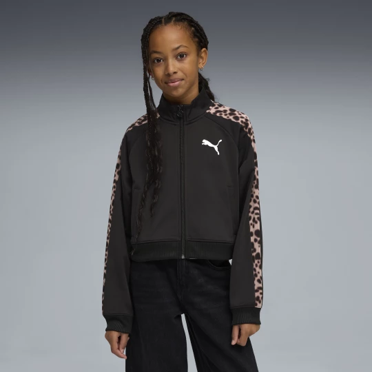 Foto van product PUMA T7 Animal relaxed trainingsjack voor Dames, Zwart