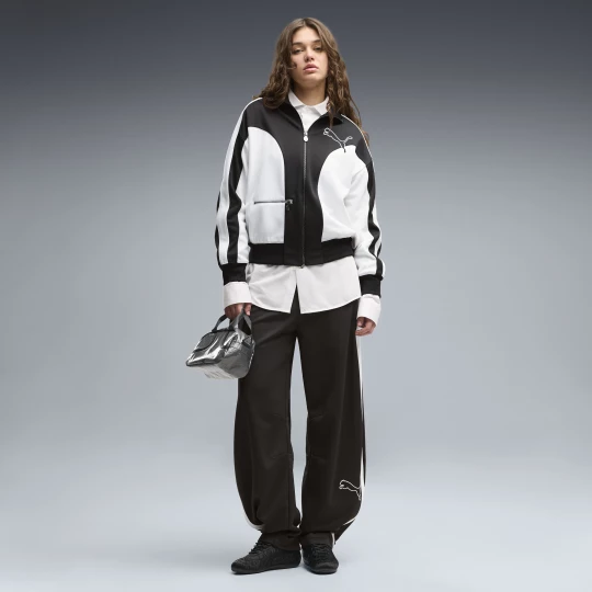 Foto van product PUMA T7 Love Of The Cat Relaxed Barrel trainingsbroek voor Dames, Zwart