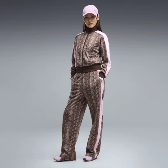 Foto van product PUMA T7 rechte broek met slangenprint voor Dames