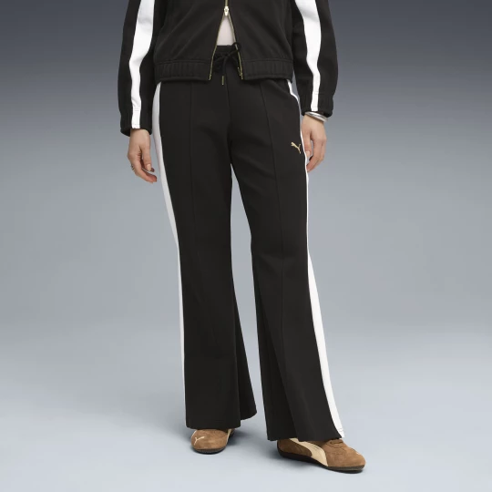 Foto van product PUMA T7 uitlopende broek voor Dames, Zwart