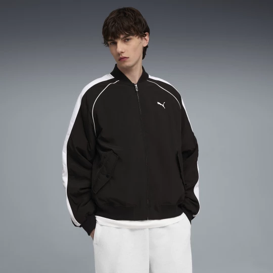 Foto van product PUMA T7 uniseks bomberjack, Zwart