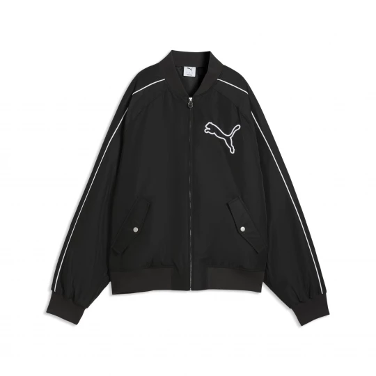 Foto van product PUMA T7 uniseks bomberjack, Zwart