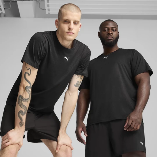 Foto van product PUMA TAD ESSENTIALS gemÃªleerd Cat T-shirt voor Heren, Zwart