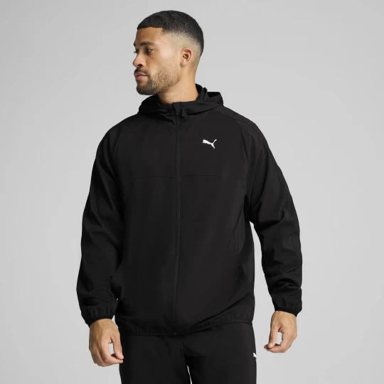 Foto van product PUMA TAD TECH geweven top met volledige rits voor Heren, Zwart