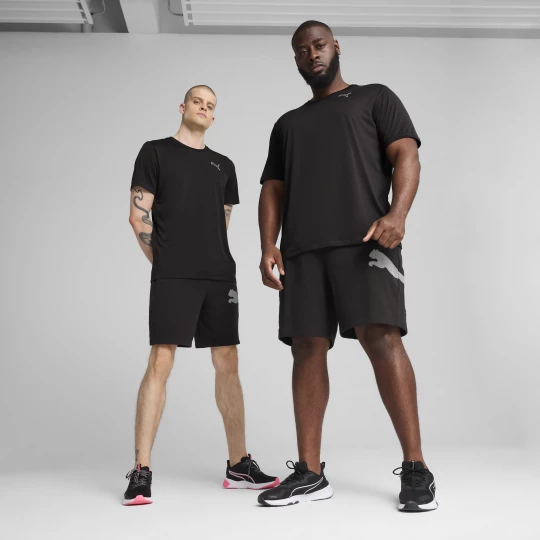 Foto van product PUMA Train All Day Big Logo 8" gebreide short voor Heren, Zwart