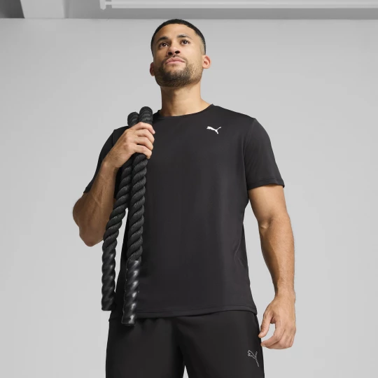 Foto van product PUMA Train All Day Essentials Poly Texture T-shirt voor Heren, Zwart