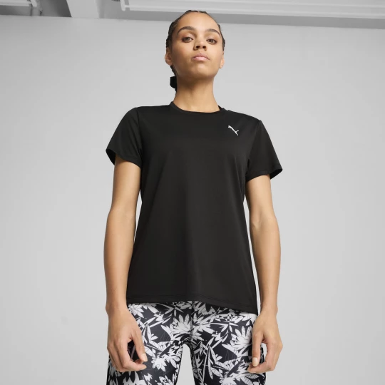 Foto van product PUMA Train All Day Essentials T-shirt met ronde hals voor Dames, Zwart