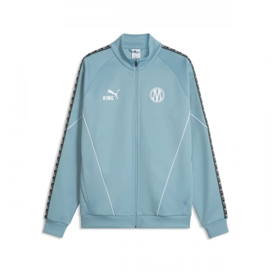 Foto van product PUMA Trainingsjack 'Olympique de Marseille King Anthem' lichtblauw / zwart / wit