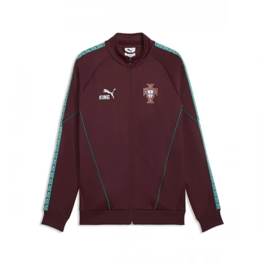 Foto van product PUMA Trainingsjack 'Portugal King' turquoise / robijnrood / wit