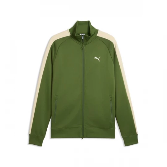 Foto van product PUMA Trainingsjack 'T7 Always On' beige / olijfgroen / wit
