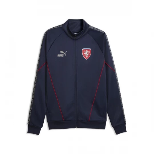 Foto van product PUMA Trainingsjack 'Tschechien King Anthem' navy / grijs / kersrood