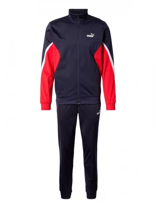 Foto van product PUMA Trainingspak 'ESS' navy / rood / wit