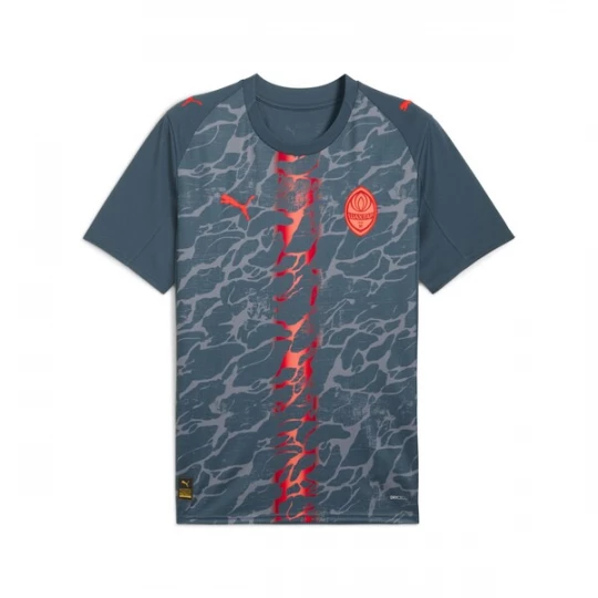 Foto van product PUMA Tricot 'FC Shakhtar Donetsk 25 / 26' grijs / grafiet / vuurrood