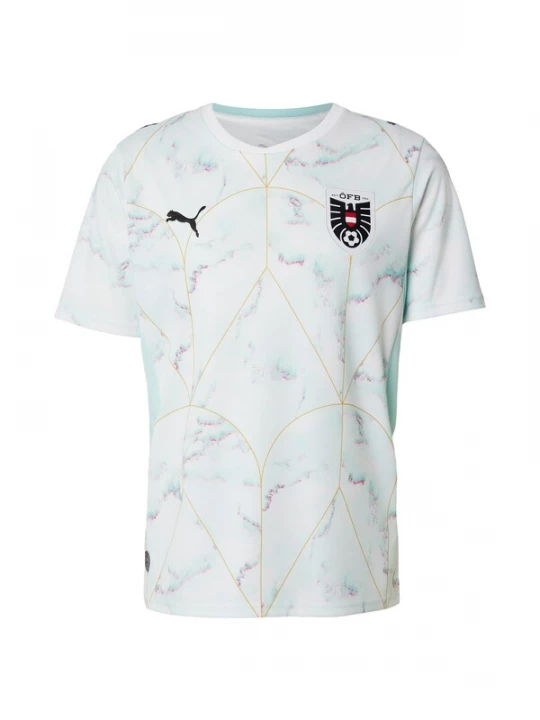 Foto van product PUMA Tricot 'Österreich 2026' goud / mintgroen / zwart / wit