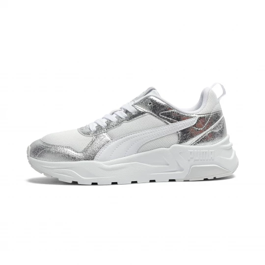 Foto van product PUMA Trinity 2 Metallic Whisper sneakers voor Dames, Grijs / Wit / Zilver