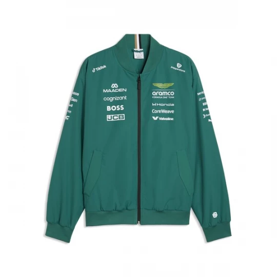 Foto van product PUMA Tussenjas 'Aramco F1® Team Replica' geel / smaragd / wit