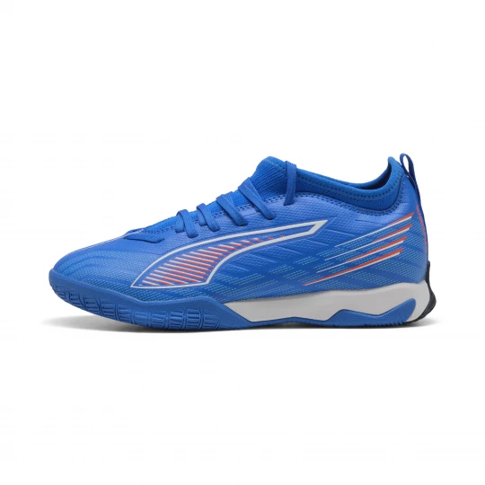 Foto van product PUMA ULTRA 6 MATCH halfhoge futsalschoenen, Blauw / Rood / Wit beżowy