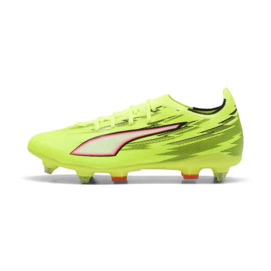 Foto van product PUMA ULTRA 6 MATCH MxSG uniseks voetbalschoenen, Zwart / Rood / Geel beżowy