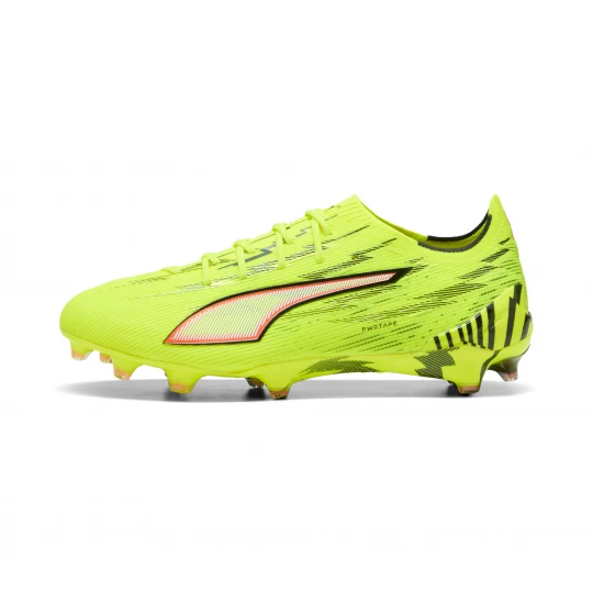 Foto van product PUMA ULTRA 6 ULTIMATE FG uniseks voetbalschoenen, Zwart / Rood / Geel