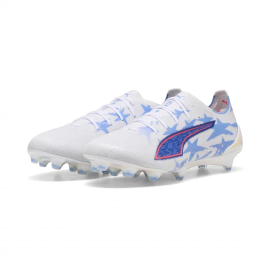 Foto van product PUMA ULTRA 6 ULTIMATE KIDSUPER x CHRISTIAN PULISIC FG uniseks voetbalschoenen, Blauw / Roze / Wit