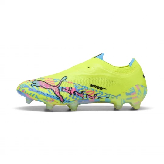 Foto van product PUMA ULTRA NITROâ¢ 7 ULTIMATE ADVANCED LEVEL FG voetbalschoenen zonder veters, Blauw / Roze / Wit
