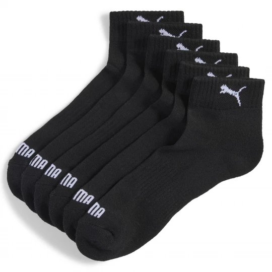 Foto van product PUMA Uniseks quartersokken (set van 3 paar), Zwart