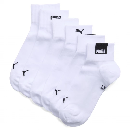 Foto van product PUMA uniseks quartersokken, Zwart / Wit