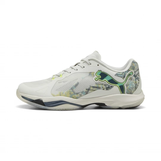 Foto van product PUMA Vantage NITROâ¢ BERLIN Indoor Jump uniseks schoenen, Grijs / Geel