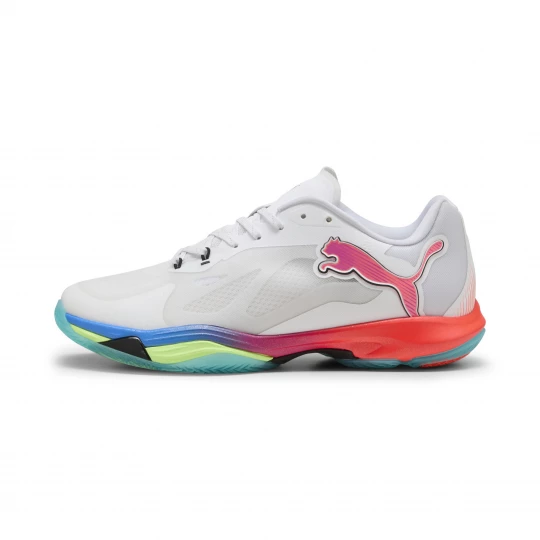 Foto van product PUMA Vantage NITROâ¢ ENERGY handbalschoenen uniseks, Groen / Zwart / Wit