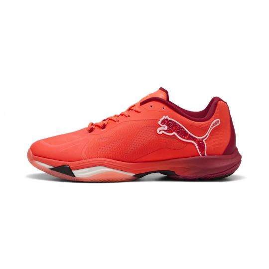 Foto van product PUMA Vantage NITROâ¢ uniseks handbalschoenen, Rood / Wit