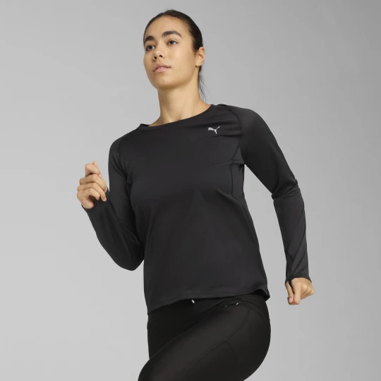 Foto van product PUMA VELOCITY hardlooptop met lange mouwen voor Dames, Zwart