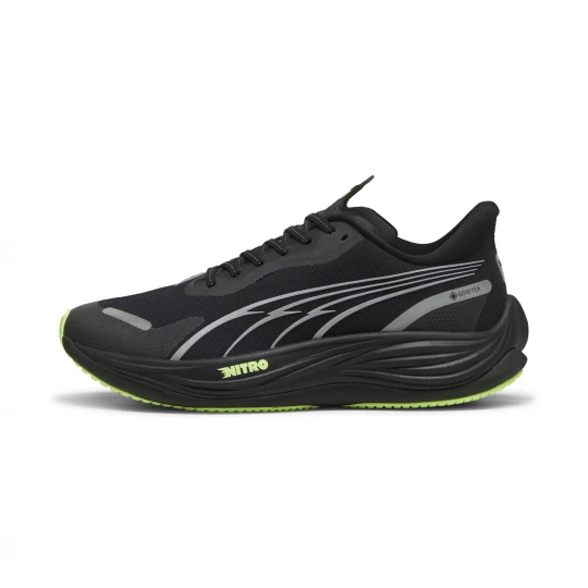 Foto van product PUMA Velocity NITROâ¢ 3 GTX hardloopschoenen voor Heren, Zwart / Zilver