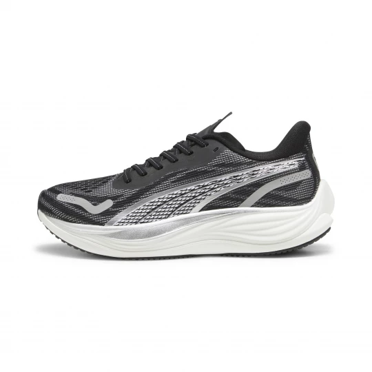 Foto van product PUMA VELOCITY NITROâ¢ 3 hardloopschoenen voor Heren, Zwart / Wit / Zilver