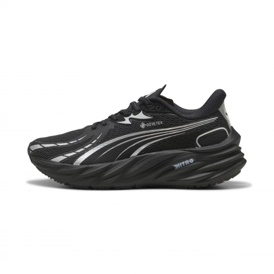 Foto van product PUMA Velocity NITROâ¢ 4 GTX hardloopschoenen voor Dames, Zwart / Zilver