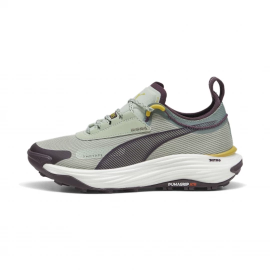 Foto van product PUMA Voyage NITROâ¢ 3 hardloopschoenen voor Dames, Groen / Goud