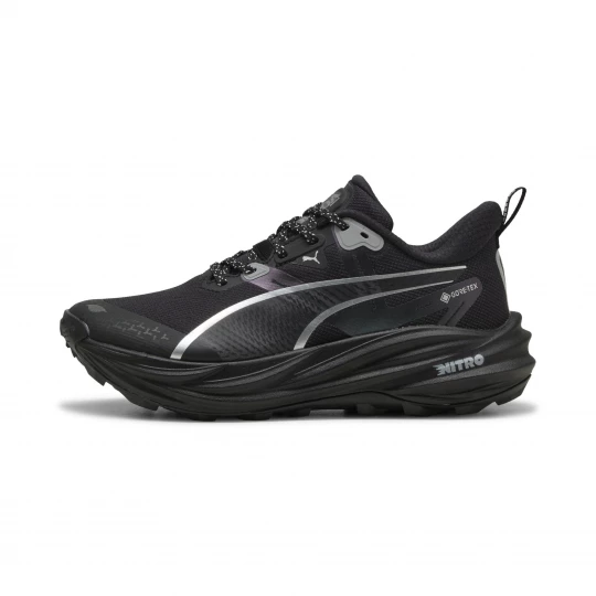 Foto van product PUMA Voyage NITROâ¢ 4 GTX hardloopschoenen voor Dames, Zwart / Zilver