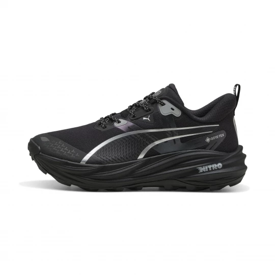 Foto van product PUMA Voyage NITROâ¢ 4 GTX hardloopschoenen voor Heren, Zwart / Zilver