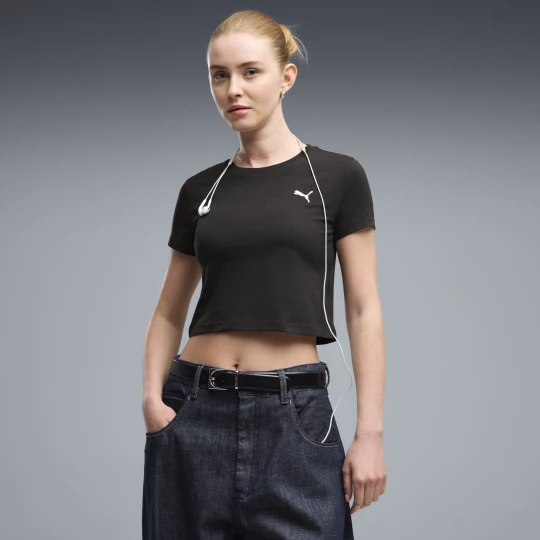 Foto van product PUMA WARDROBE ESS baby-T-shirt voor Dames, Zwart
