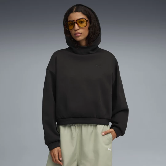 Foto van product PUMA Wardrobe Essentials oversized hoodie voor Dames, Zwart