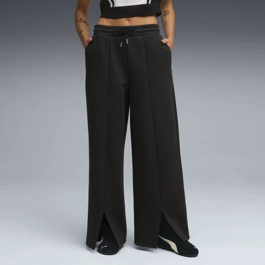 Foto van product PUMA Wardrobe Essentials relaxte broek voor Dames, Zilver