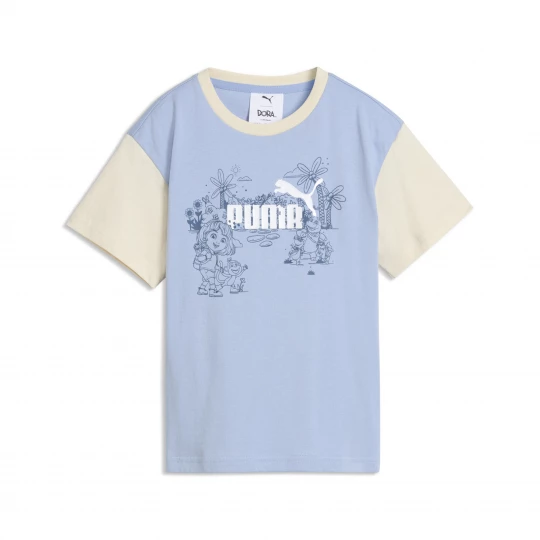 Foto van product PUMA x DORA THE EXPLORER relaxt T-shirt met print voor Dames, Blauw