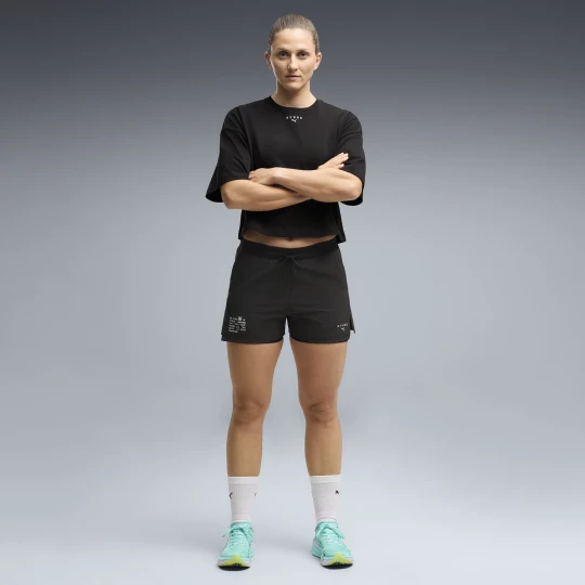 Foto van product PUMA x HYROX 2-in-1 short van 7, 5 cm voor Dames, Zwart