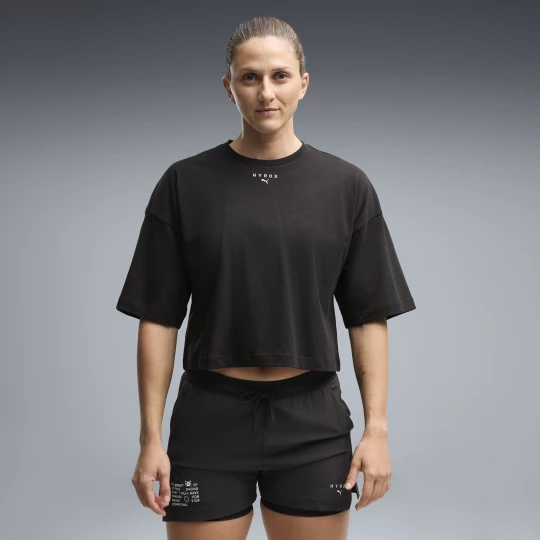 Foto van product PUMA x HYROX kort Lifestyle-T-shirt voor Dames, Zwart
