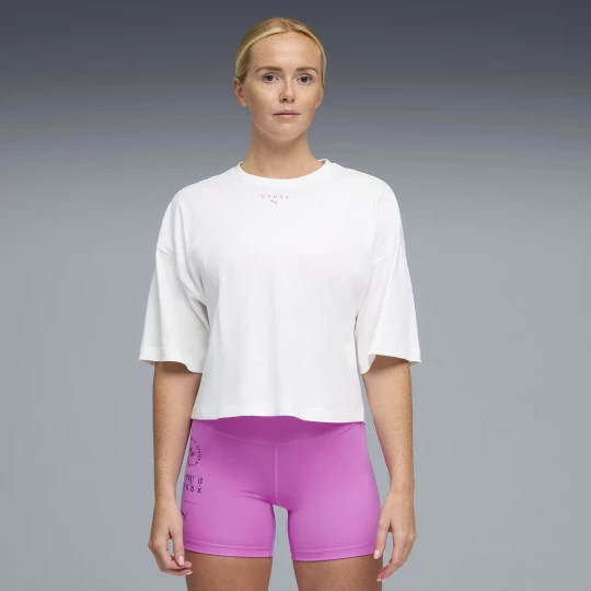 Foto van product PUMA x HYROX kort oversized Lifestyle-T-shirt voor Dames, Wit