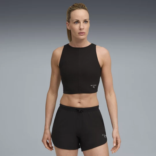 Foto van product PUMA x HYROX Rib korte tanktop voor Dames, Zwart