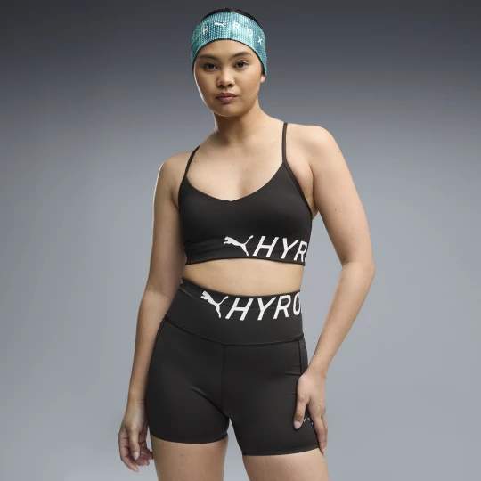 Foto van product PUMA x HYROX Strappy PWRMODE sportbeha voor Dames, Zwart