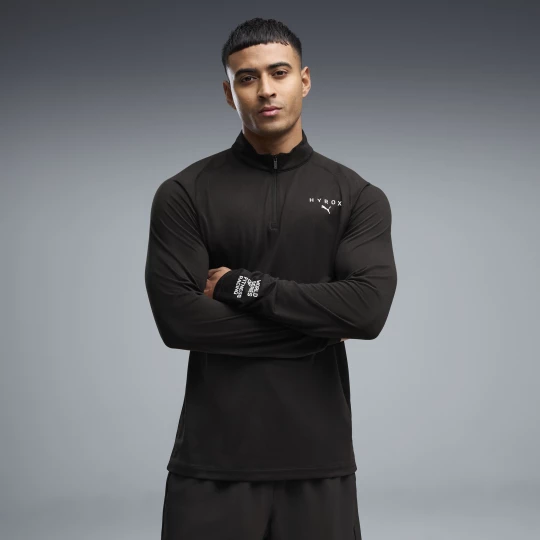 Foto van product PUMA x HYROX T-shirt met kwartrits voor Heren, Zwart