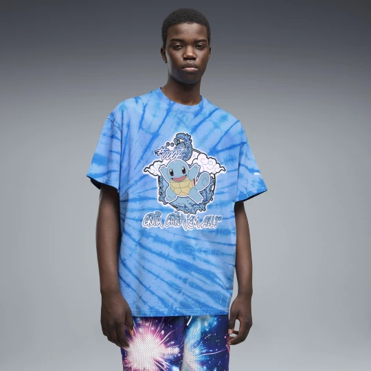 Foto van product PUMA x POKÃMON Squirtle oversized T-shirt voor Heren, Blauw