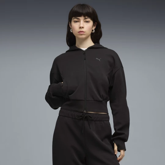 Foto van product PUMATECH SENSE hoodie met rits voor Dames, Zwart